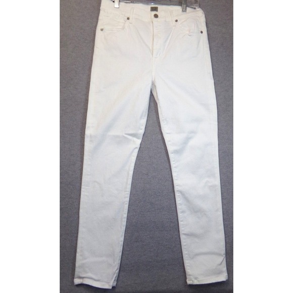Citizens of Humanity Sculpt Jeans Womens White 30 Carlie Crop High Rise NWT - Picture 1 of 8